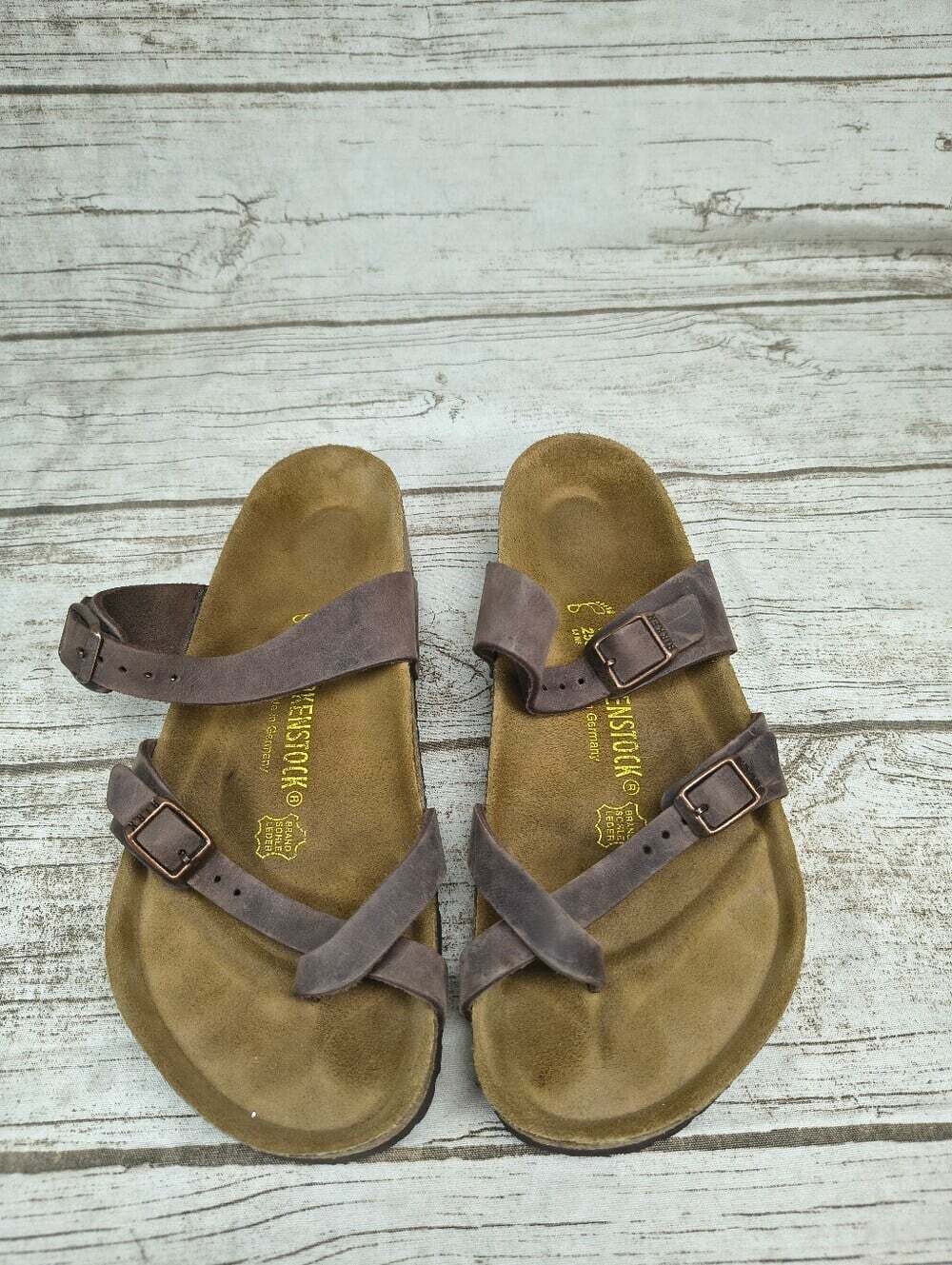 Birkenstock Gizeh Brown Sandals Women Size 8